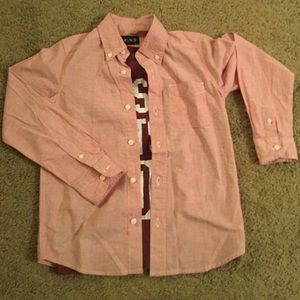 Boys size M (7/8) button down shirt & tee - EUC